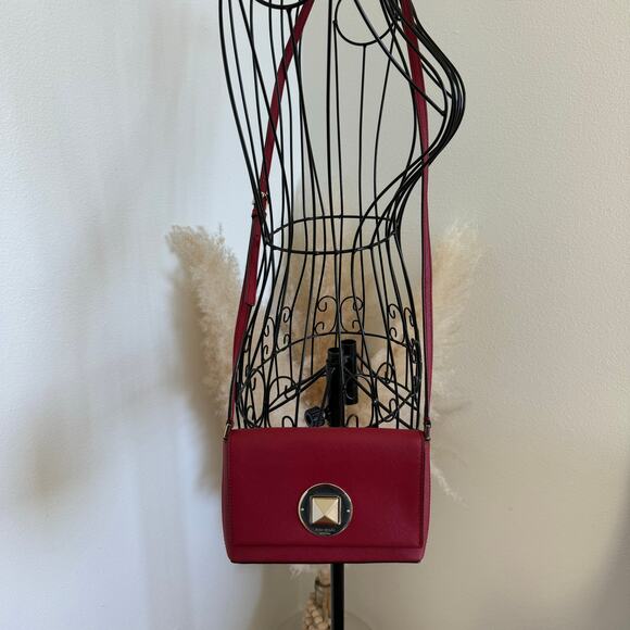 Kate Spade Red Leather Newberry Lane Crossbody Bag-Preppy/Glam - Picture 5 of 14